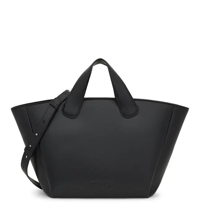Τσάντα TOUS Large Tote Bag Bloom 2002204351 Μαύρο