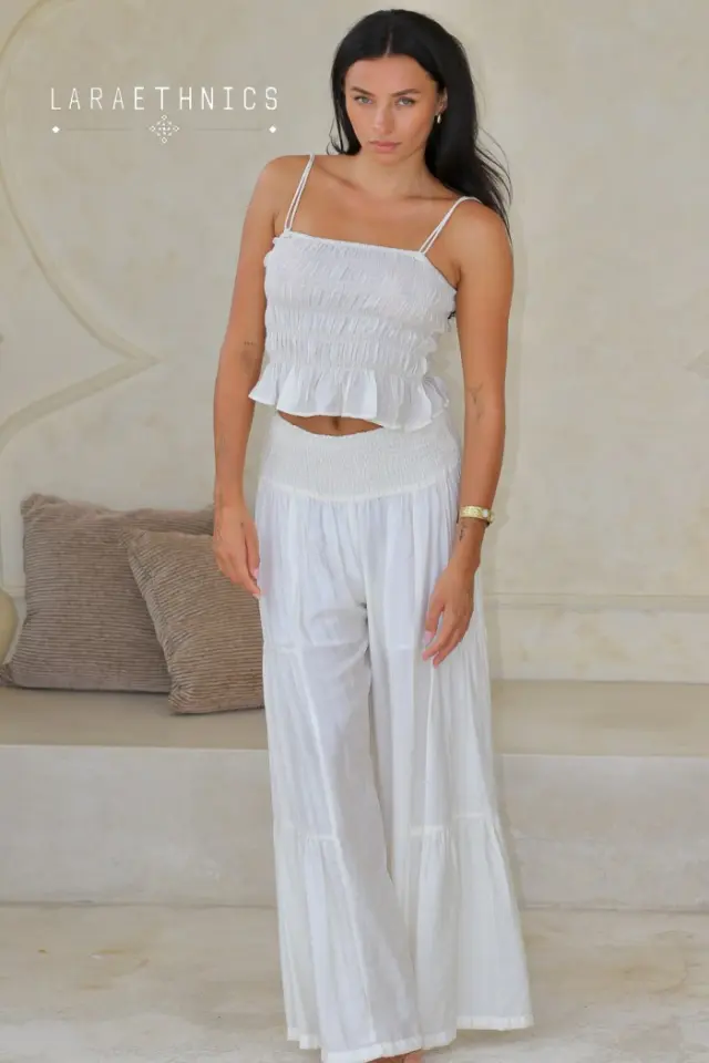 LARA ETHNICS “EMILE” PANTS (EMILE-WHITE)