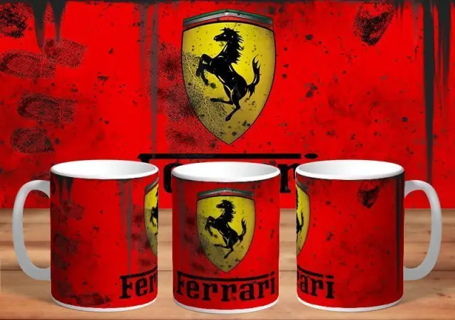 κούπα ferrari 01 κεραμική 330ml με συσκευασία δώρου " με δυνατότητα προσθήκης ονόματος η ευχές