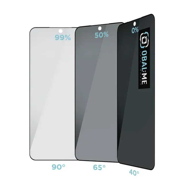 OBAL:ME Privacy 5D Glass Screen Protector for Samsung Galaxy S23 Black 2