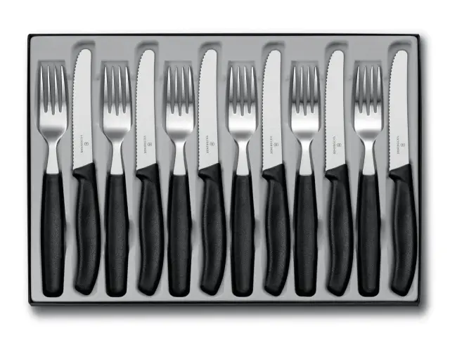Σετ Μαχαιροπίρουνα Victorinox Swiss Classic - Black - 12 τεμάχια6.7833.12 2