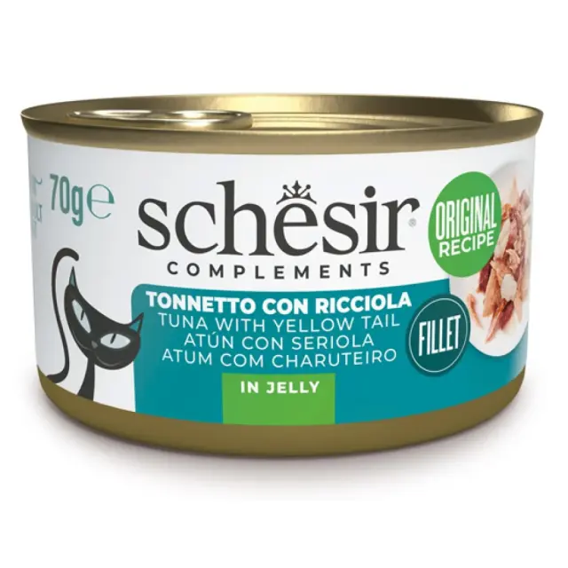 SCHESIR Complements Tuna with yellow tail in jelly - wet cat food - 70g
