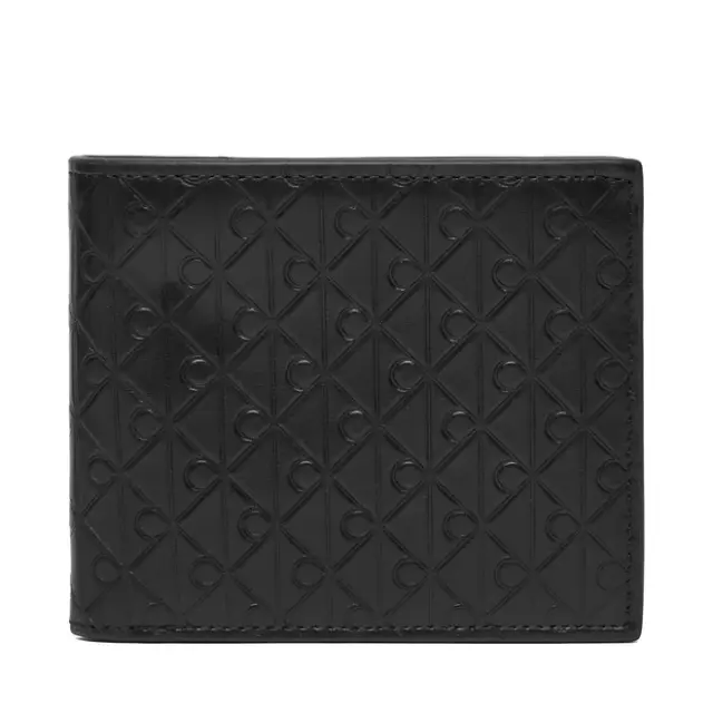 Ανδρικό Δερμάτινο Πορτοφόλι Calvin Klein LV04D1129G-UB1 Μαύρο Μαύρο - One Size