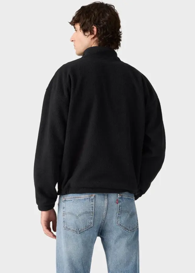 REDWOOD HALF ZIP BLACKS - REDWOOD HALF ZIP JET BLACK Jet Black 2