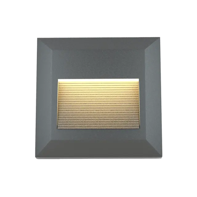 it-Lighting Salmon LED 2W 3CCT Outdoor Wall Lamp Anthracite CCT D:12.4cmx12.4cm (80201840)