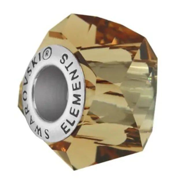 Swarovski 5928 BeCharmed Helix Light Smoked Topaz 14x10mm - 1τεμ
