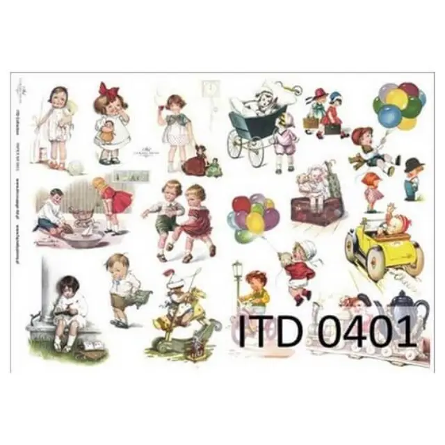 Χαρτί ITD για Decoupage 30x42 cm, 60gr