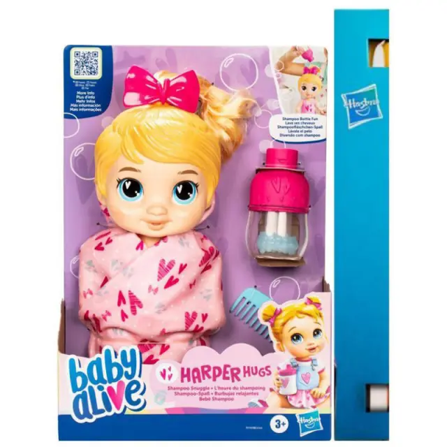 Λαμπάδα Hasbro Baby Alive: Shampoo Snuggle - Harper Hugs Doll (F9119)