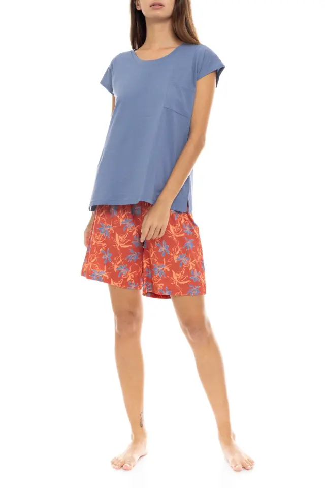 S1403 - Type - PYJAMA SHORTS BLOOMING FLOWER 2