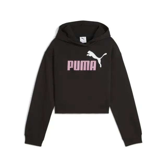 Puma Ess 2 Color Logo Hoodie Black -Poised Pink 690717-51 - 176