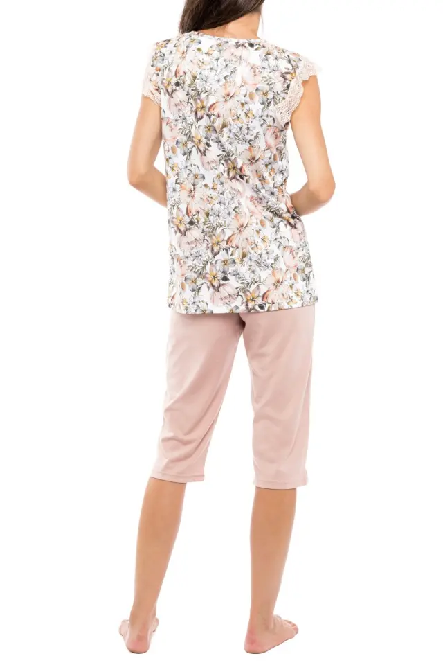 S1128 - Type - PYJAMA CAPRI YELLOW FLOWER - M 3