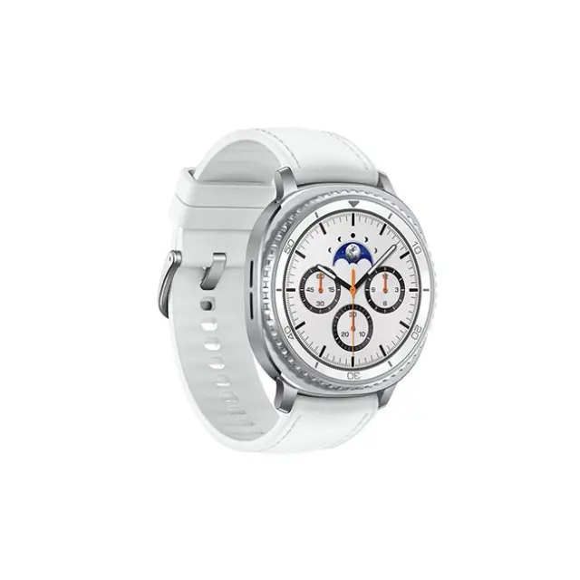 Samsung Galaxy Watch8 Classic Stainless Steel 46mm Αδιάβροχο με Παλμογράφο (Λευκό) 2
