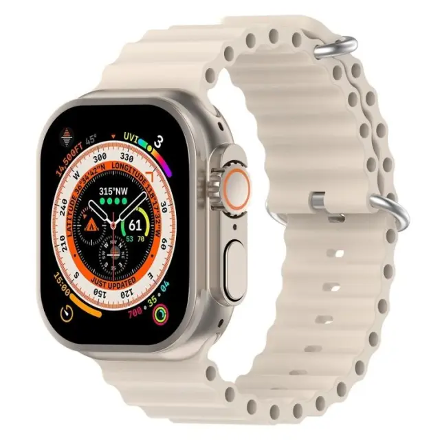 Ocean Loop Λουράκι για Apple Watch 44/45/46/49mm-Starlight OEM