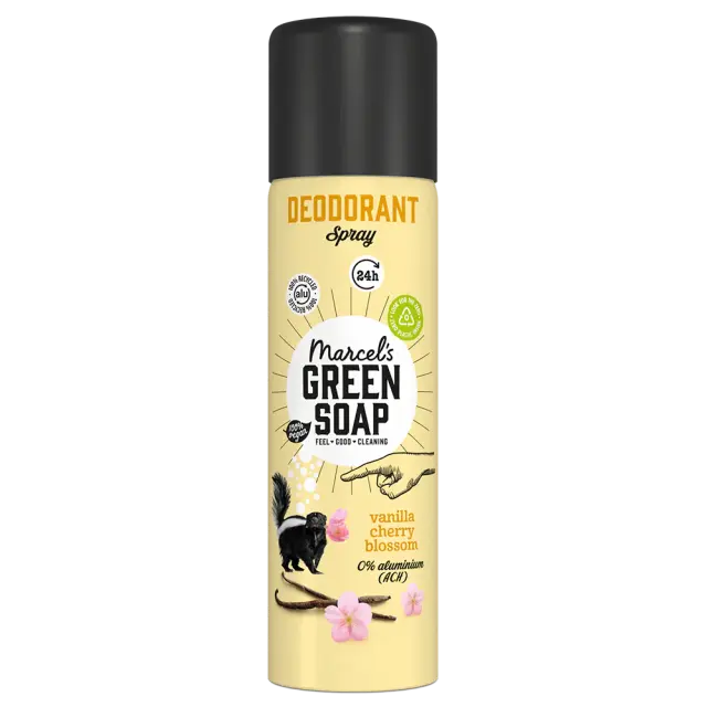 Marcel’s Green Soap αποσμητικό σπρέι βανίλια & ανθος κερασιάς 150ml