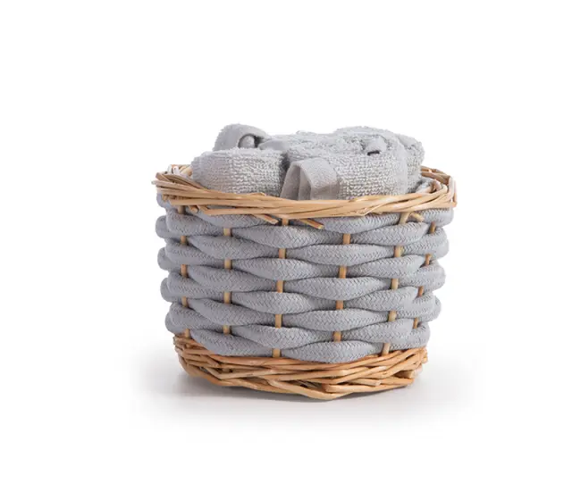 ΚΑΛΑΘΑΚΙ BORRA ΜΕ ΛΑΒΕΤΕΣ ΣΕΤ 5ΤΜΧ NEF-NEF HOMEWARE GREY 2