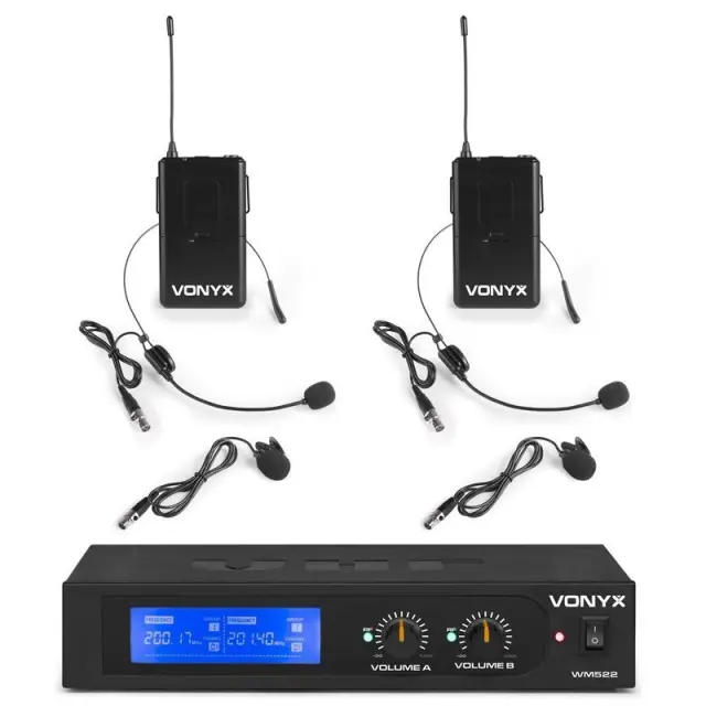 VONYX WM522B VHF ΑΣΥΡΜΑΤΟ ΣΕΤ ΜΙΚΡΟΦΩΝΩΝ