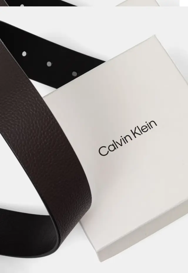 Ανδρική Δερμάτινη Ζώνη Διπλής Όψης Calvin Klein LV04D7118G-VZZ Μαύρη-Καφέ Μαύρο - 105 3