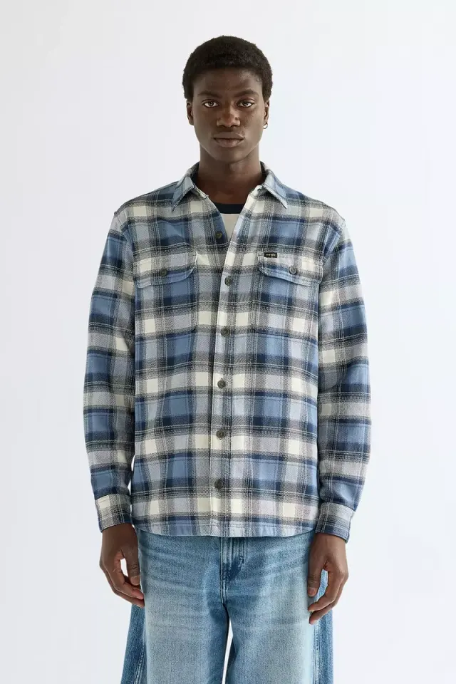 Wrangler Ανδρικό Πουκάμισο WESTERN UTILITY 112386998 - Bering Sea - XXL