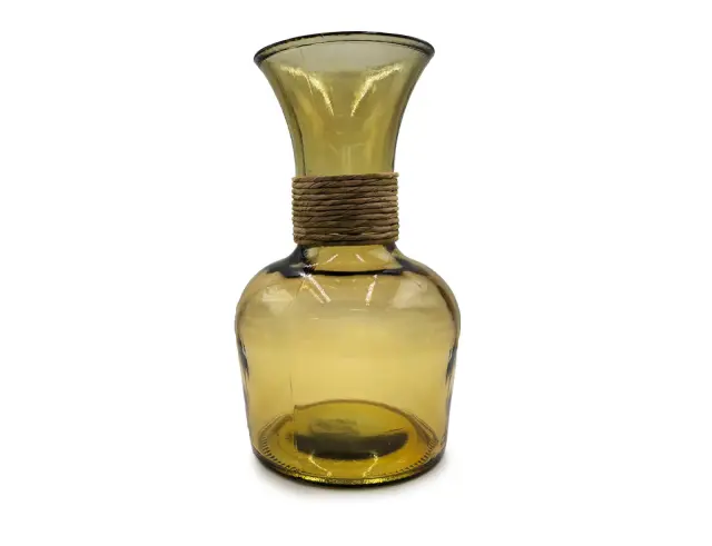 Διακοσμητικό Βάζο Glass Drops Chicago Enea (E5649DB411) Aπό 100% ανακυκλωμένο γυαλί, Χωρητικότητας 4L, Διαστάσεων Ø 19 x Υ 33 cm, Yellow Gold E5649DB411 2