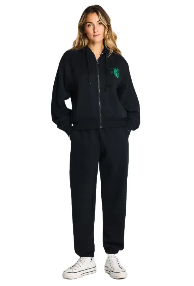 FunkyBuddha γυναικείο high rise παντελόνι jogger με λάστιχο FBL014-103-02-1