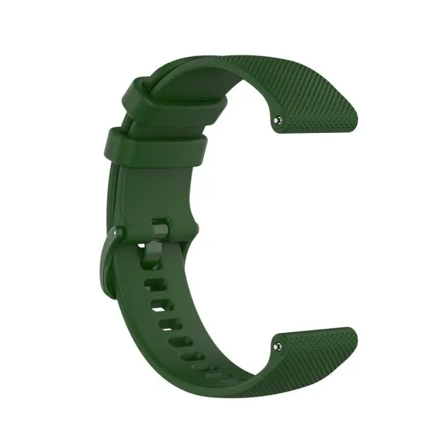 Texture Λουράκι Σιλικόνης για Smartwatch 22mm - Army Green OEM