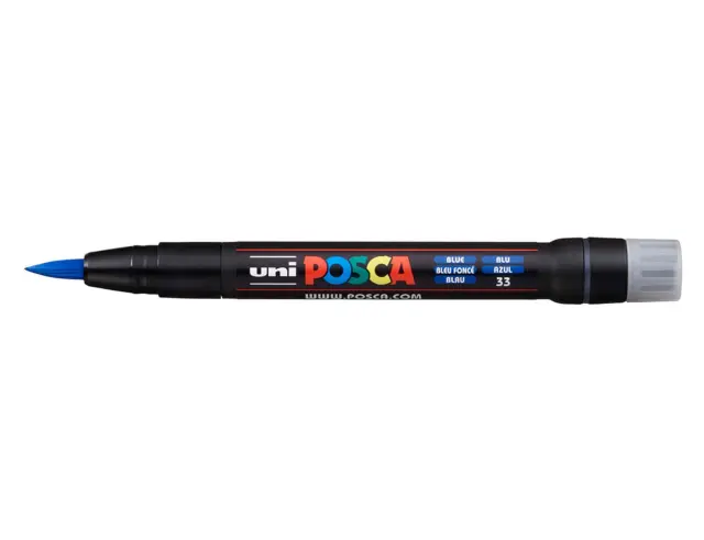 Μαρκαδόρος Σχεδίου Uni Posca PCF-350 με πάχος μύτης 1.0-10.0mm - BluePCF-350(E) - MΠΛE
