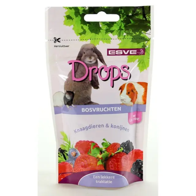 Esve Drops Με Μούρα για Κουνέλια & Τρωκτικά 75gr
