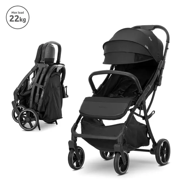 Lorelli καρότσι "MINORI" Black Μαύρο
