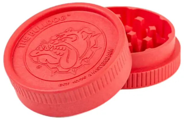 The Bulldog Amsterdam Grinder Embossed Eco Κόκκινο 55mm - 2 Parts