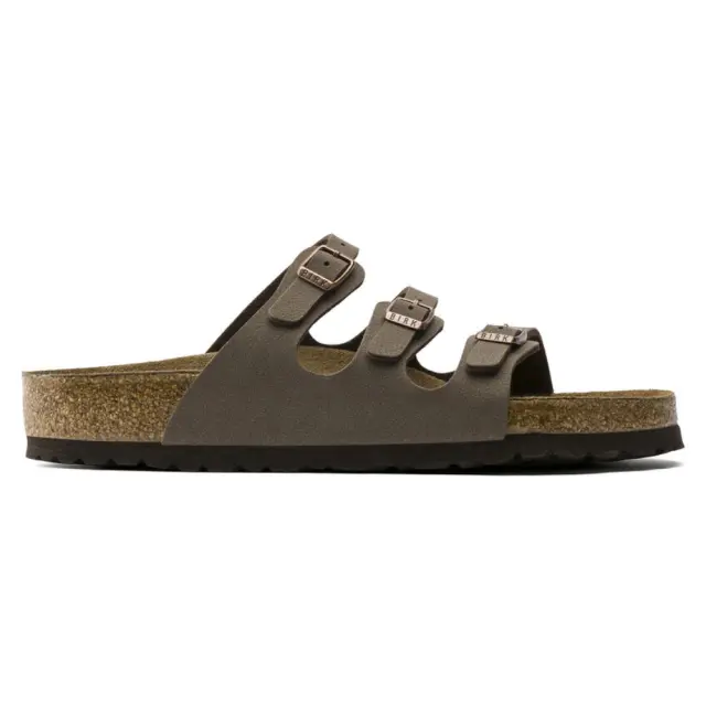 Birkenstock Πέδιλα Γυναικείο Birko-Flor-Nubuck(ανθεκτικό υλικό της Birkenstock-επιτρέπει την επαφή με το νερό) Καφέ BIR/FLORIDA 053881 MOCCA - 36