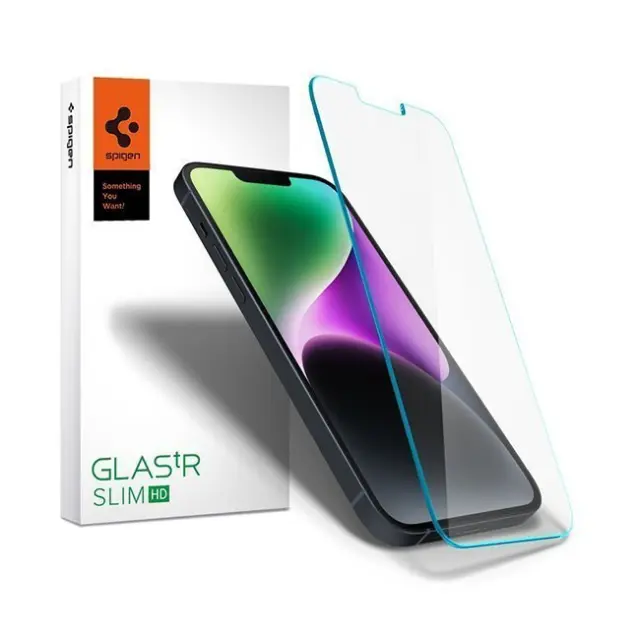 Spigen Screen Protection Glas.tr Slim Apple iPhone 13/13 Pro/14/16e Clear