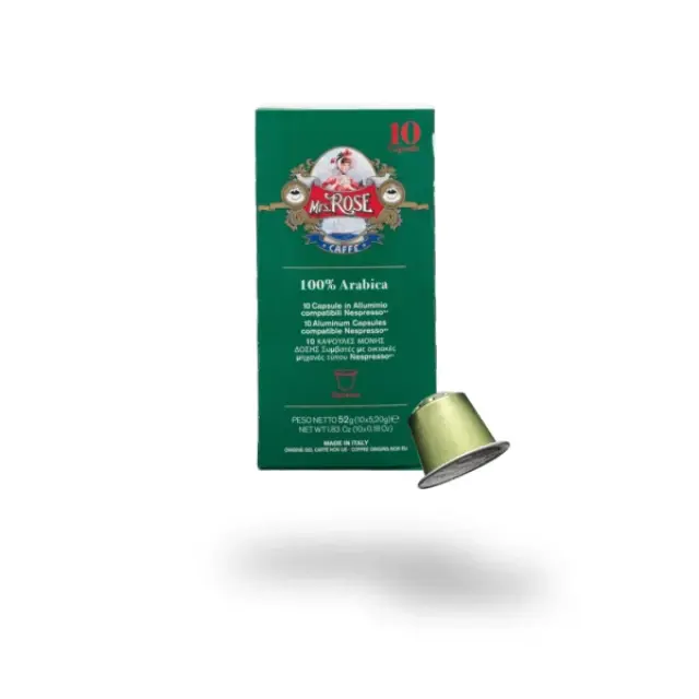 Mrs Rose Nespresso αλουμινίου κάψουλες 10 τεμάχια
