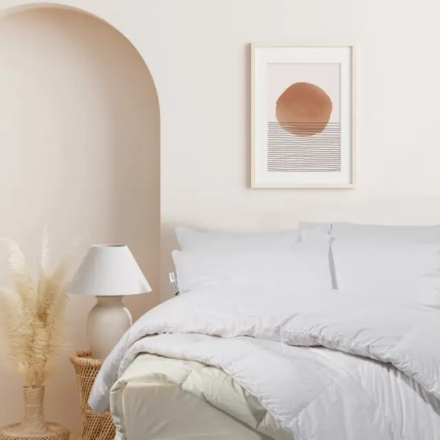 Πάπλωμα πουπουλένιο υπέρδιπλο basic εκρού 220x240cm Das Home 1065 2