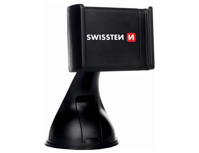 Βάση Κινητού Αυτοκινήτου Swissten S-GRIP B2 (65010200) με Ρυθμιζόμενα Άγκιστρα και βεντούζα - Μαύρη