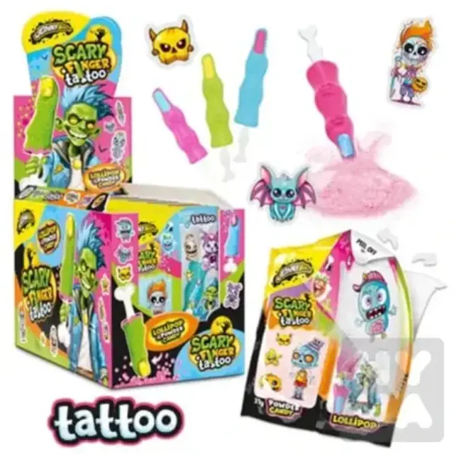JohnyBee SCARY FINGER TATOO 18τεμ/display