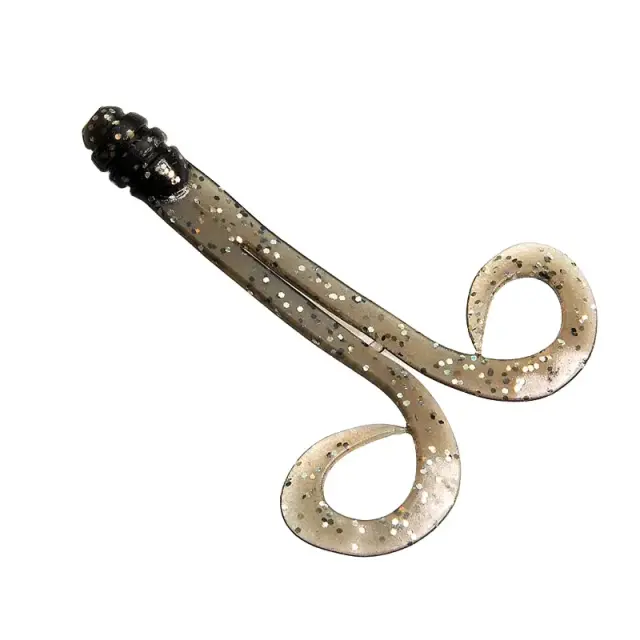 Χταποδάκι Tai Rubber Namida Double Curly Large #TWC07 Black Silver