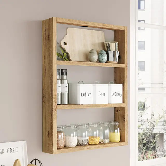 Ραφιέρα τοίχου Prena Megapap χρώμα atlantic pine 43,2x9x60εκ.