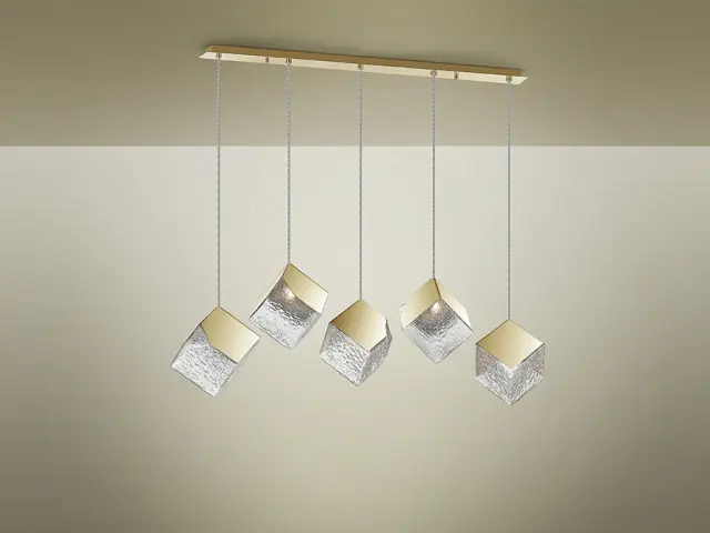 PRISCILA LAMP 5L GOLD φωτιστικό κρεμαστό Χρυσό 2