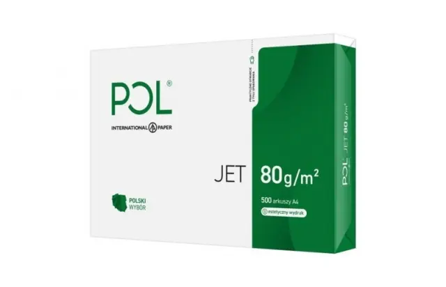 Paper copier office POLJET 9938A80 (A4; 80g-m2; 500 sheets; paper white, matte)