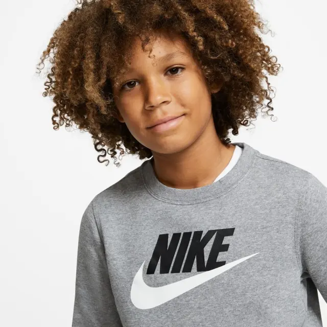Nike Sportswear Flc ΠΑΙΔΙΚH ΜΠΛΟΥΖΑ (CV9297-092) - Γκρί 3