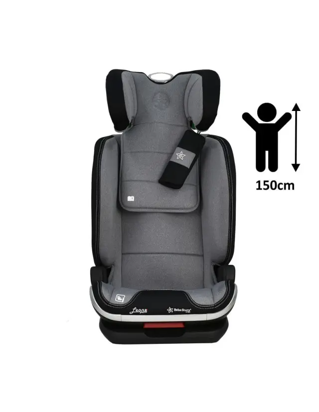 Κάθισμα Αυτοκινήτου Bebe Stars Leon Plus Isofix I-Size Grey 944-186 2