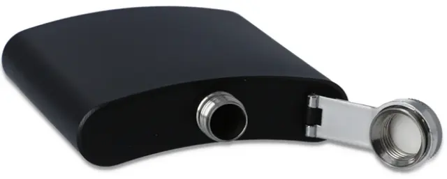 Hip Flask Φλασκί Ποτού Black Mat (F3062) - 240ml 2