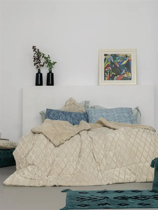 Kουβερτοπάπλωμα Palamaiki Nadine CREAM 240X260 Palamaiki 