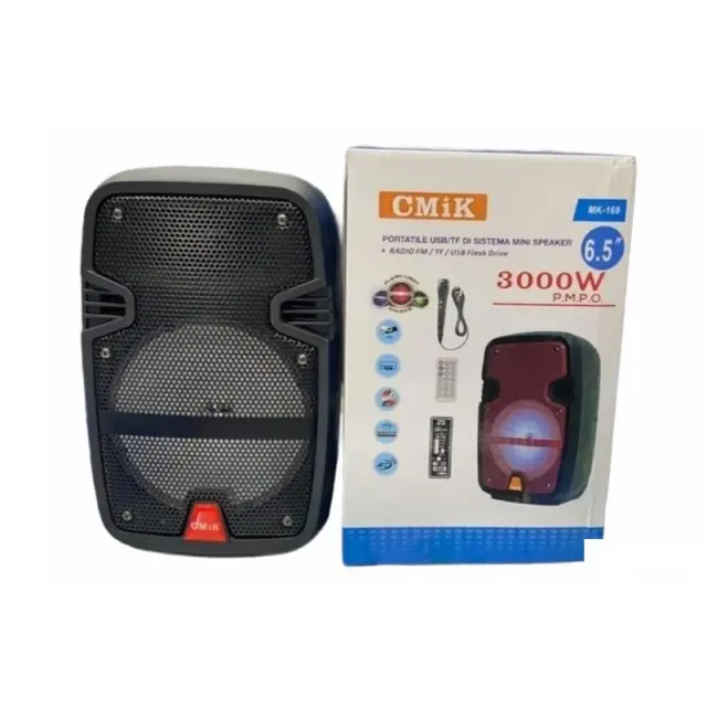 Ηχείο με λειτουργία Karaoke CMiK MK-169 σε Κόκκινο Χρώμα