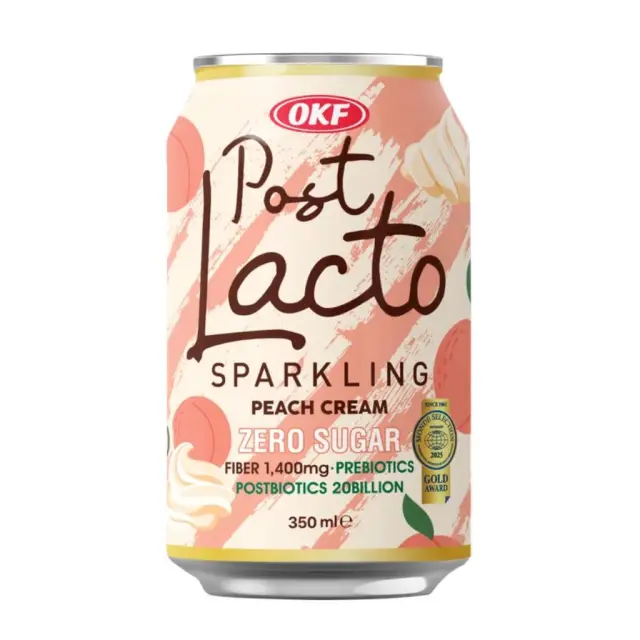 OKF Postlacto Zero Sugar Peach Cream Spark 350ml
