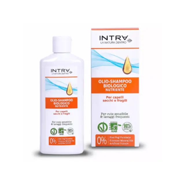 Intra Bio Nourishing Oil Shampoo Dry & Fragile Hair Θρεπτικό Σαμπουάν Ειδικό για Ξηρά και Εύθραστα Μαλλιά, 200ml