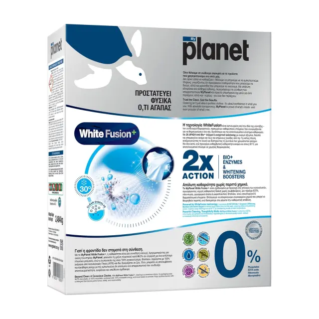 My planet Σκόνη Πλυντηρίου White Fusion + 54μεζ./2484gr 2