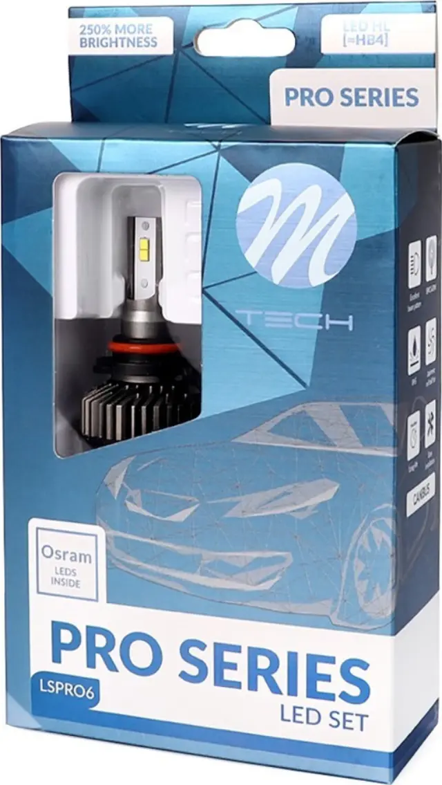 M-Tech HB4 5.700K 4400lm LED Kit Set 12V 2τμχ LSPRO6 2