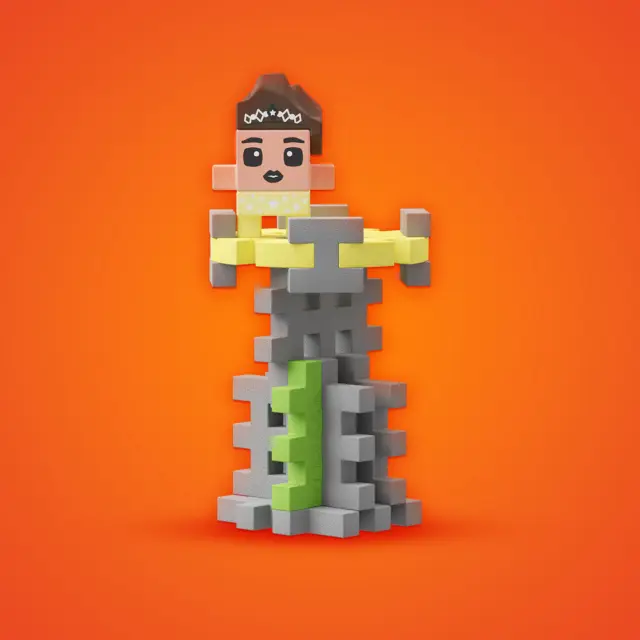 Marioinex Mini Waffle Surprise Mystery Figure Φιγούρα Έκπληξη με Τουβλάκια 904381 3