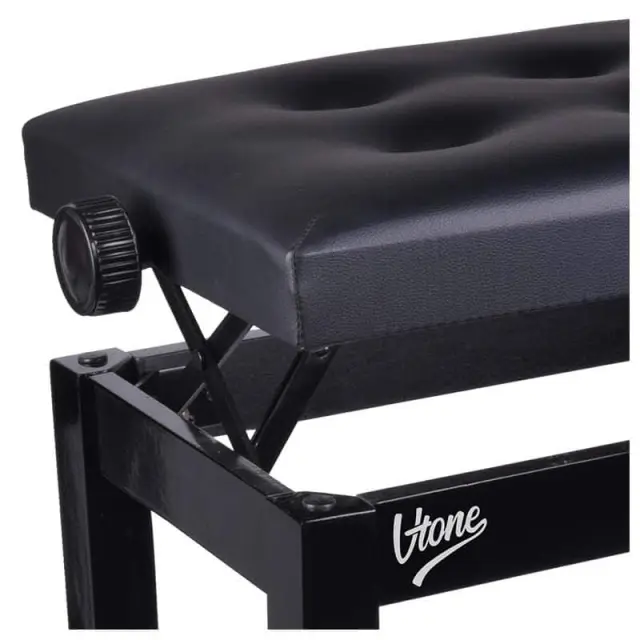 V-TONE BENCH 1 BK seat for grand piano upright piano BLACK 3